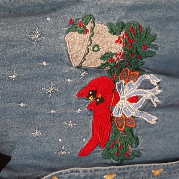 Vintage Bobbie Brooks denim button down top. Size 26W/28W - Picture 5 of 14